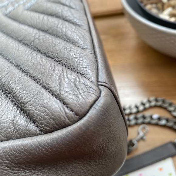 🌷sold on IG🌷Saint Laurent Gray Medium College - Picture 5 of 16